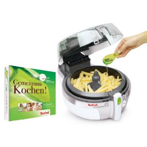 Tefal AH 9000 ActiFry Family Friteuse ohne Fett mit Kochbuch